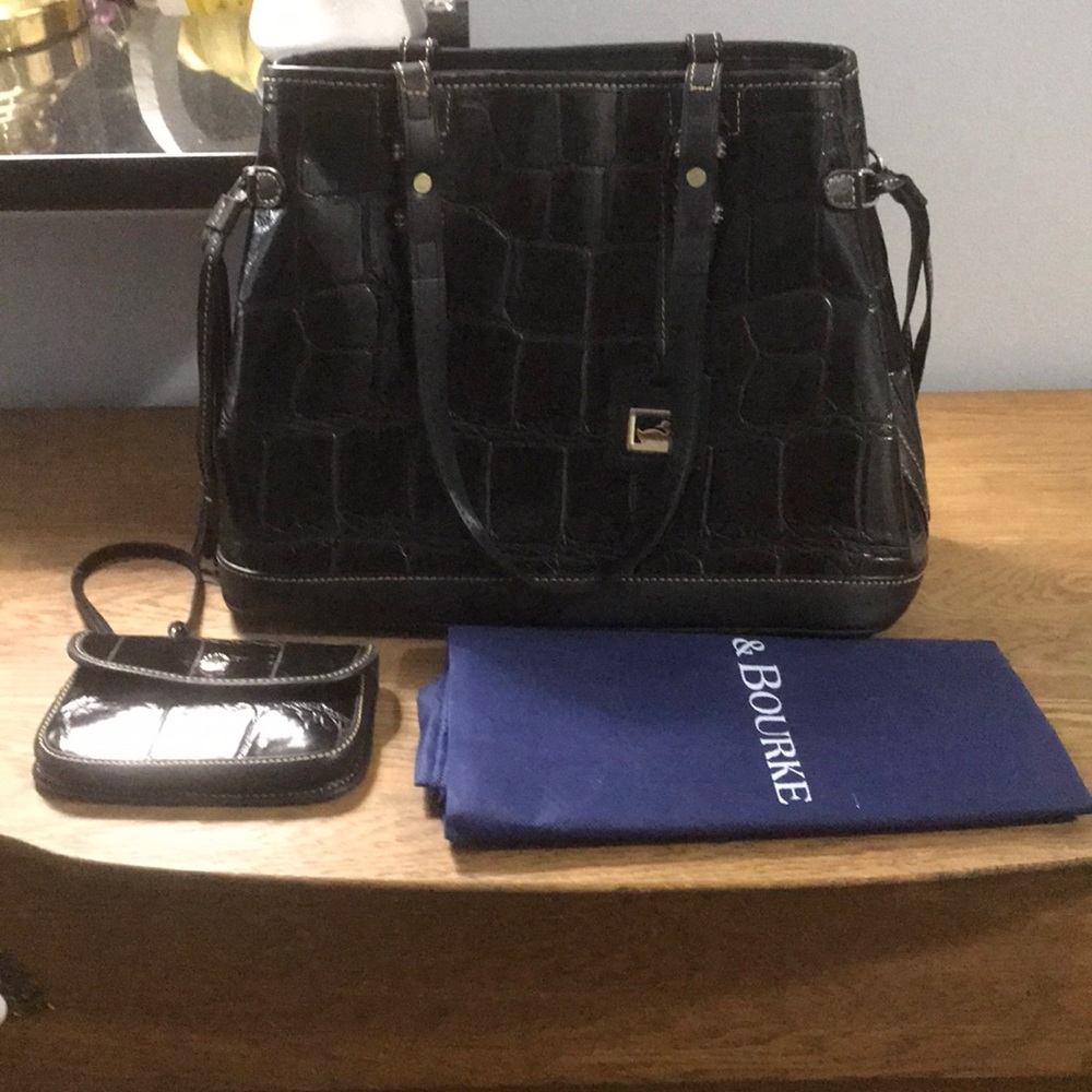 Dooney & Bourke Croc Leather with Wristlet